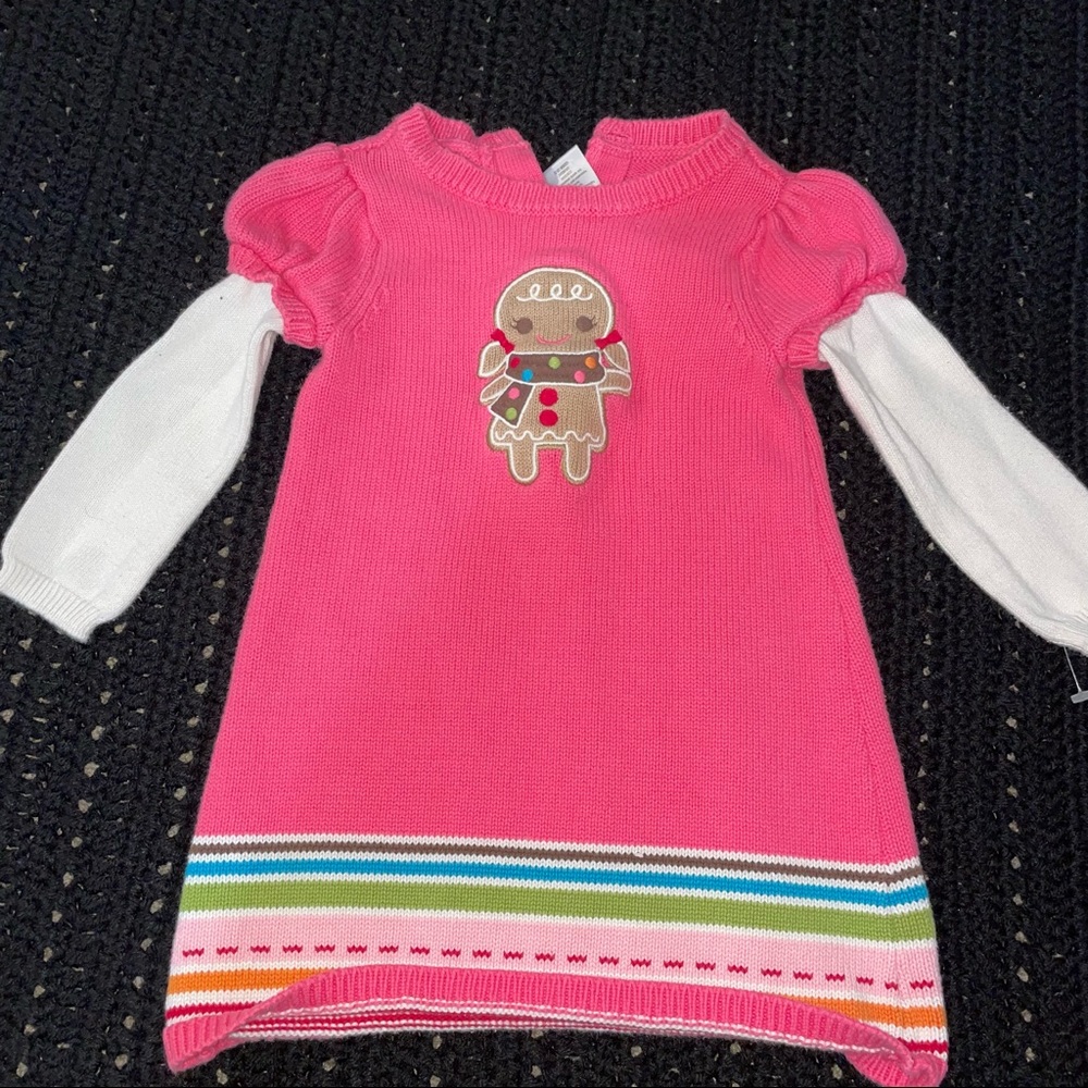 Little Girl  Gingerbread Sweater Dress